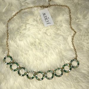 Green statement necklace